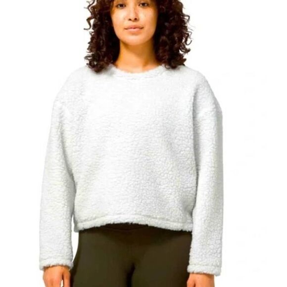 Lululemon Wool Whenever Crew White Sz. 10 - Picture 1 of 7